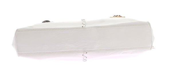 Sac blanc imprimé fleur