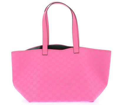 Sac cabas rose en toile GG