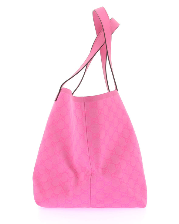 Sac cabas rose en toile GG