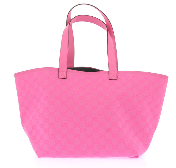 Sac cabas rose en toile GG