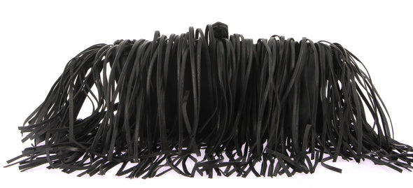 Sac noir à franges