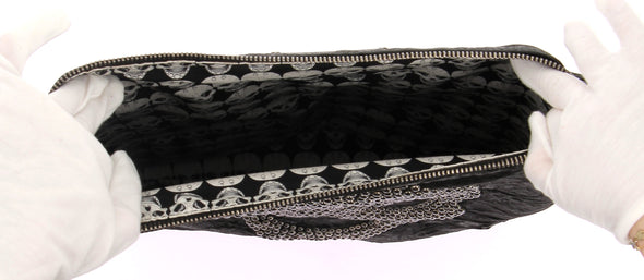 Sac noir tête de mort