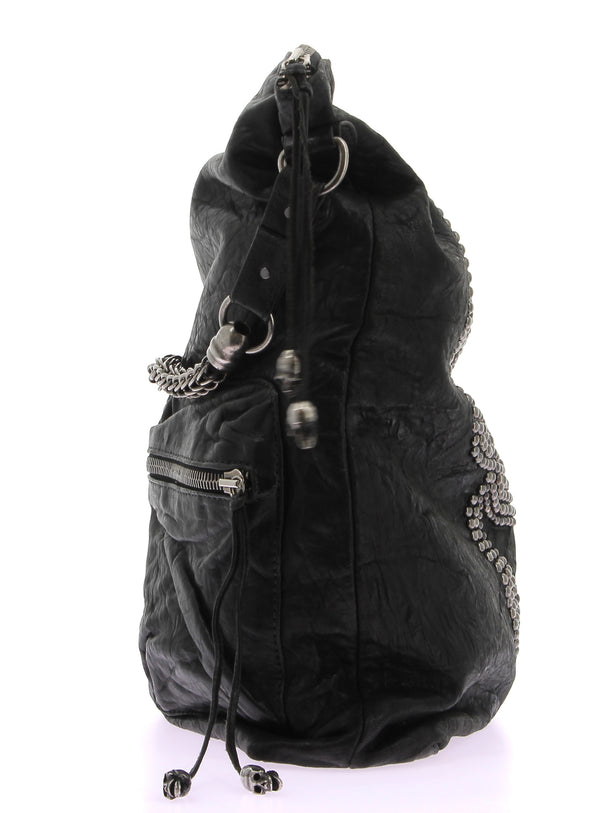 Sac noir tête de mort