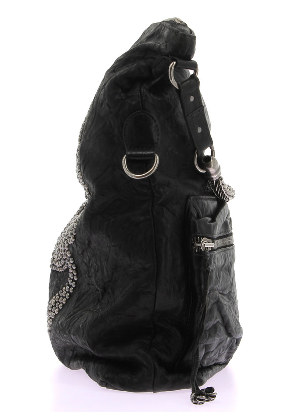 Sac noir tête de mort