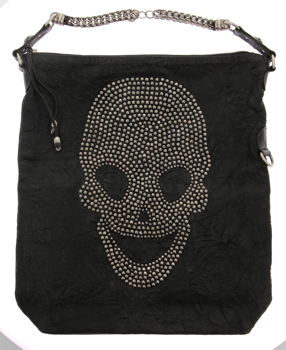 Sac noir tête de mort