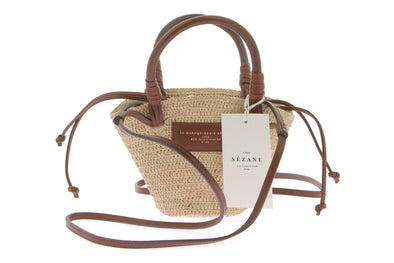 Sac panier en raphia "Mini Justine"