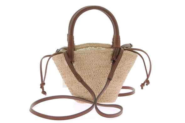 Sac panier en raphia "Mini Justine"