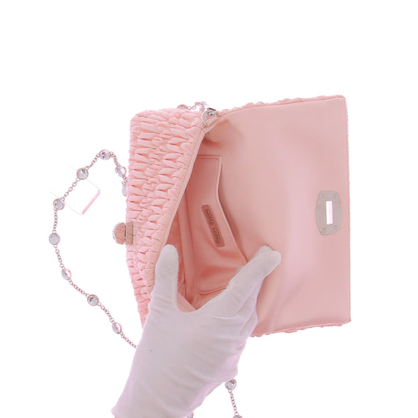 Sac en cuir rose "Crystal"