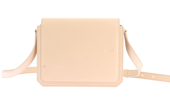 Sac à bandoulière beige "RL 888" en cuir Box Calf