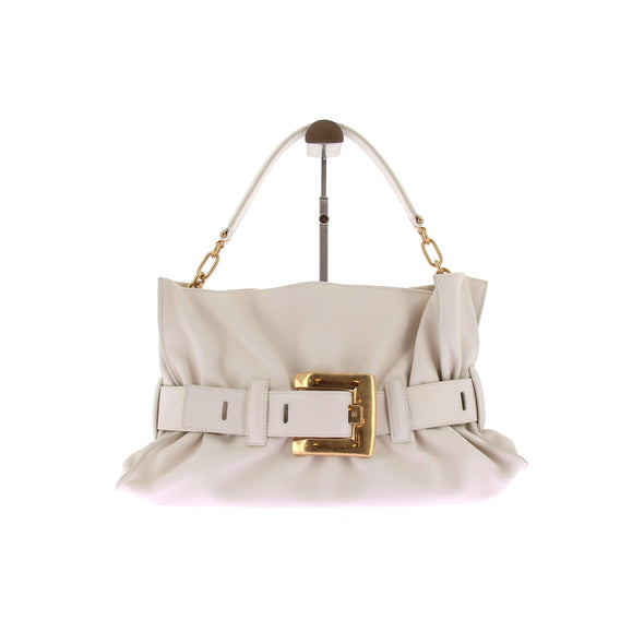 Sac à main "Anthem" en cuir blanc
