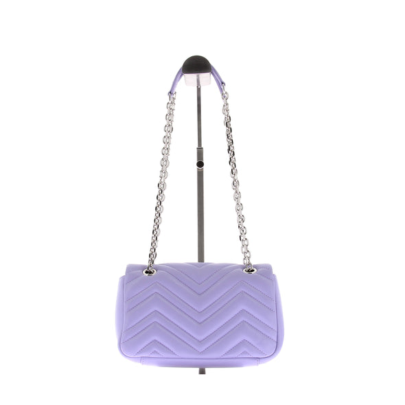 Sac à bandoulière lila "GG Marmont Petit Format"