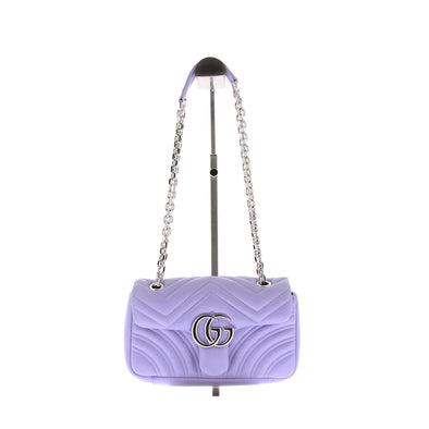 Sac à bandoulière lila "GG Marmont Petit Format"
