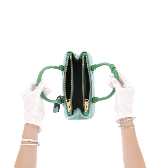 Sac à main vert "Galleria"