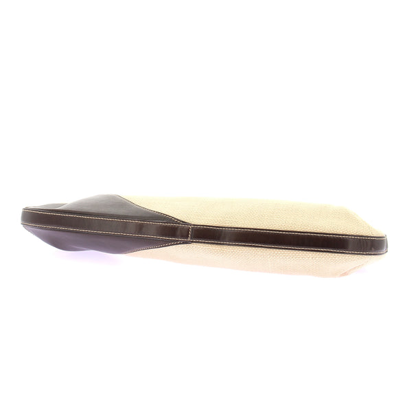 Cabas en toile et cuir