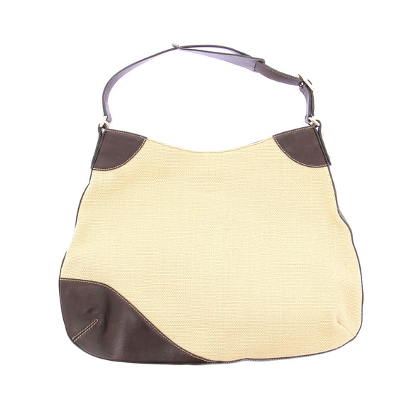 Cabas en toile et cuir