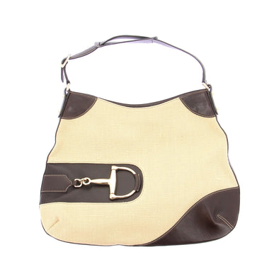 Cabas en toile et cuir