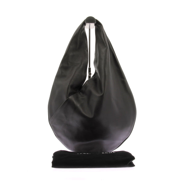 Sac cabas "Ora" en cuir noir