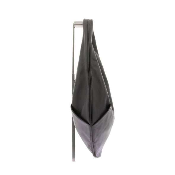 Sac cabas "Ora" en cuir noir