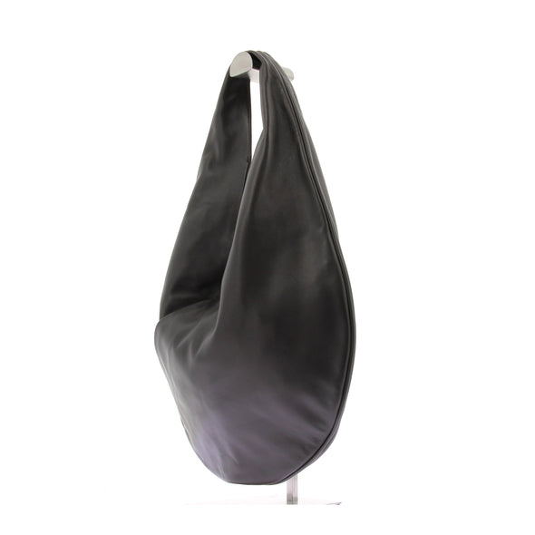 Sac cabas "Ora" en cuir noir