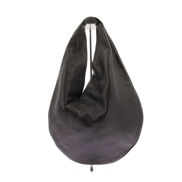 Sac cabas "Ora" en cuir noir