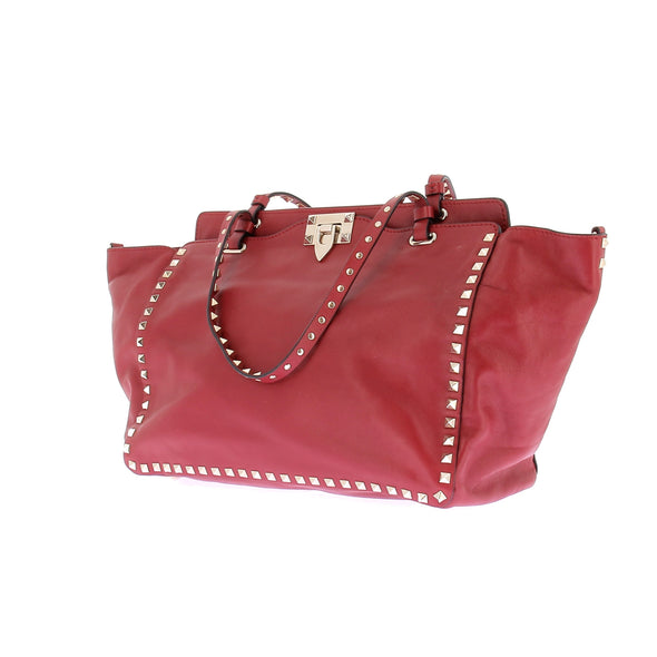 Sac Cabas rouge "Rockstud"