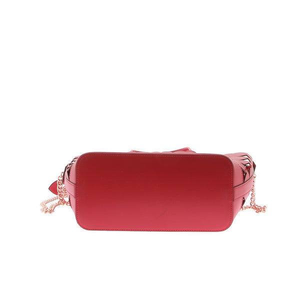 Sac Cabas en cuir rouge