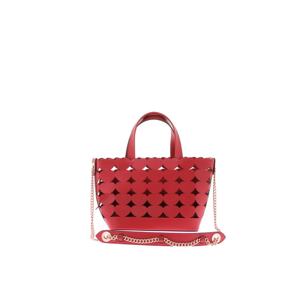 Sac Cabas en cuir rouge