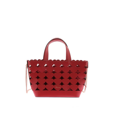 Sac Cabas en cuir rouge