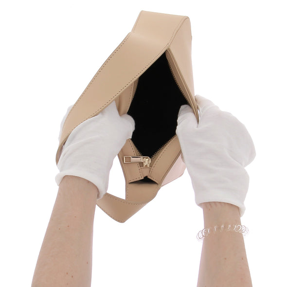 Sac à main asymétrique beige