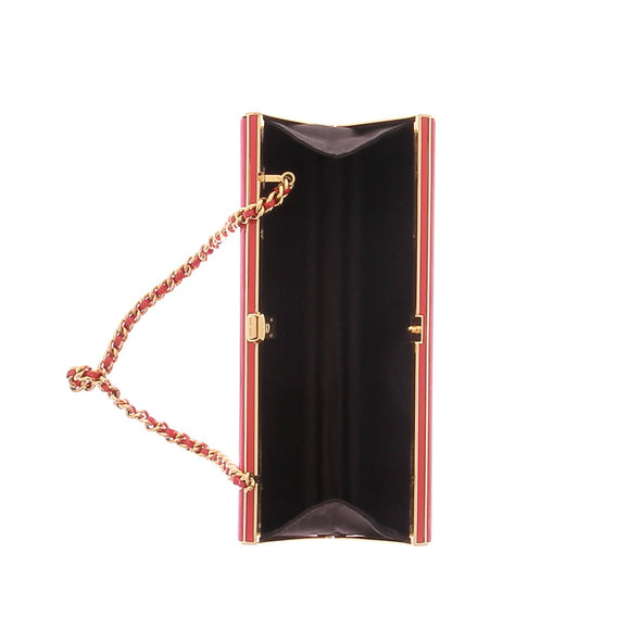 Pochette porté épaule en cuir verni