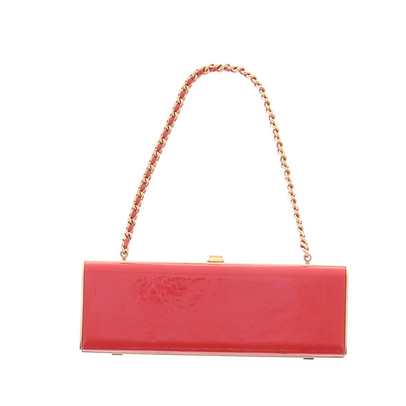 Pochette porté épaule en cuir verni