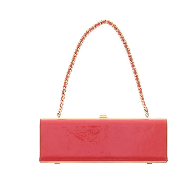 Pochette porté épaule en cuir verni
