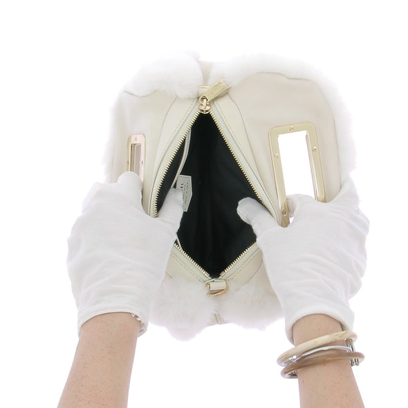 Sac à main en fourrure synthétique