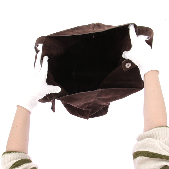 Sac Cabas en daim marron