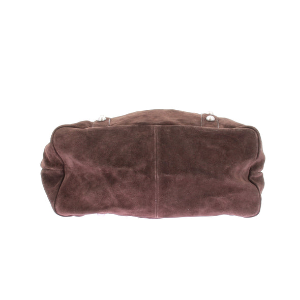 Sac Cabas en daim marron
