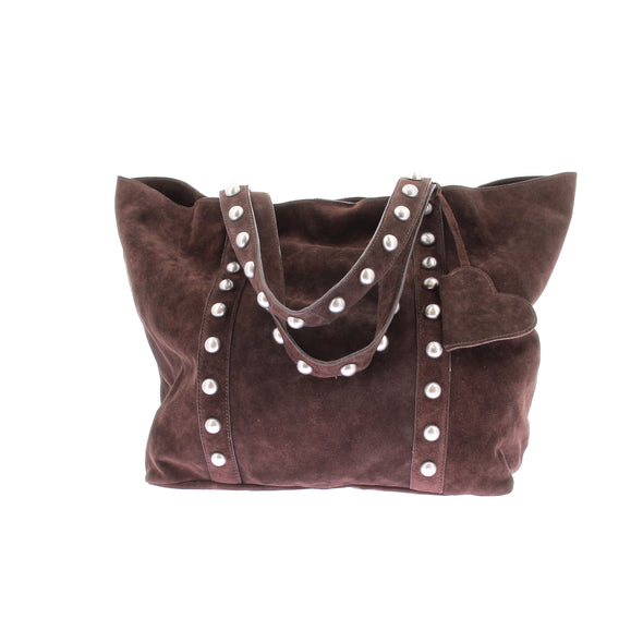 Sac Cabas en daim marron