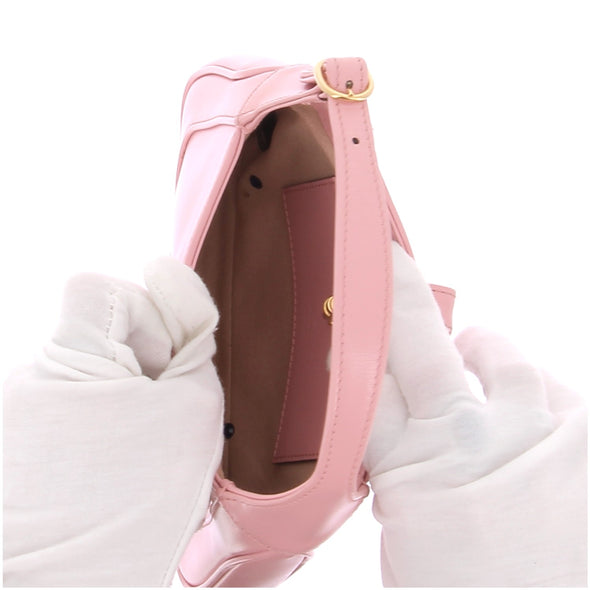 Sac en cuir rose "Jackie"