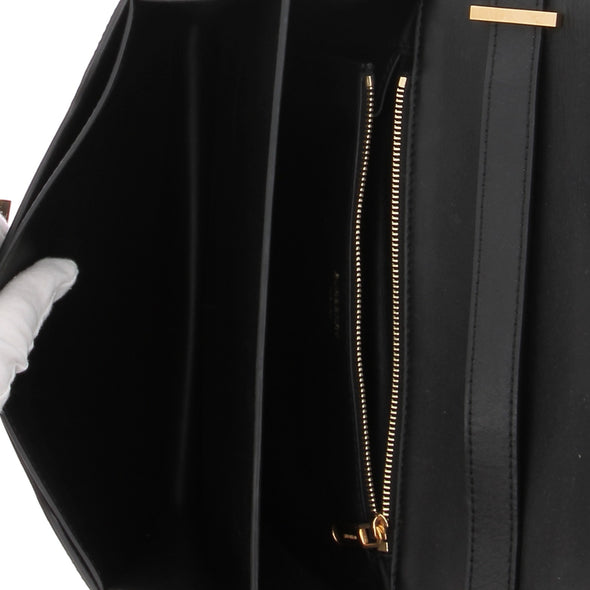 Sac en cuir noir