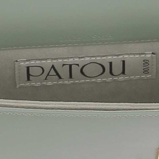 Sac à main "Le Petit Patou" en cuir vert