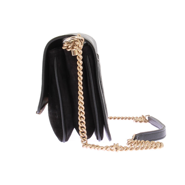 Sac à rabat noir "Lady Coco"