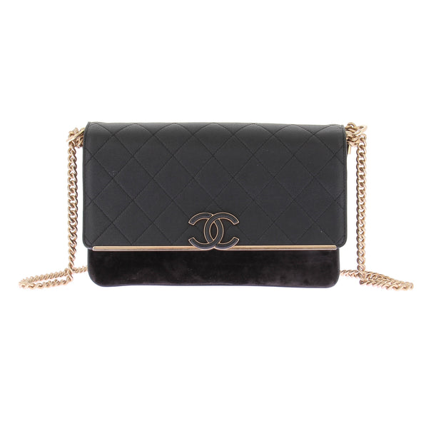 Sac à rabat noir "Lady Coco"