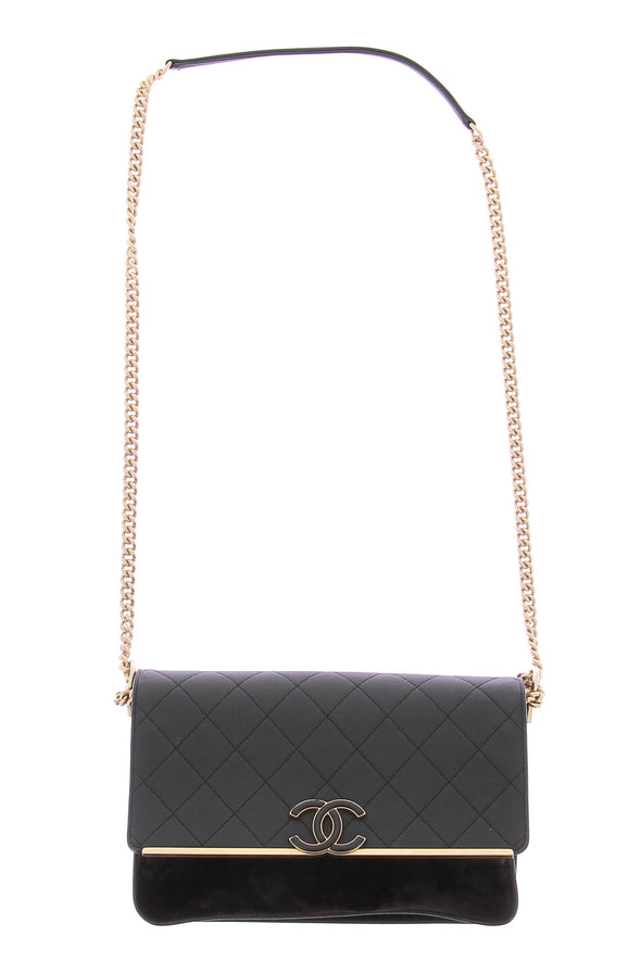 Sac à rabat noir "Lady Coco"