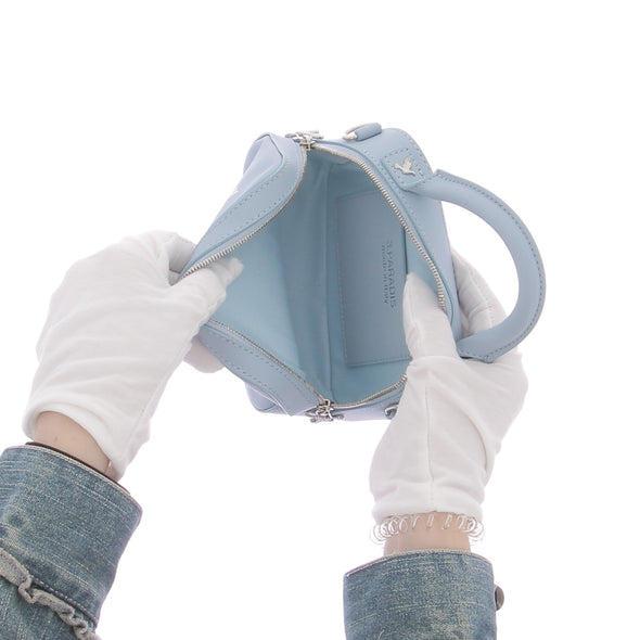 Sac à main en cuir bleu