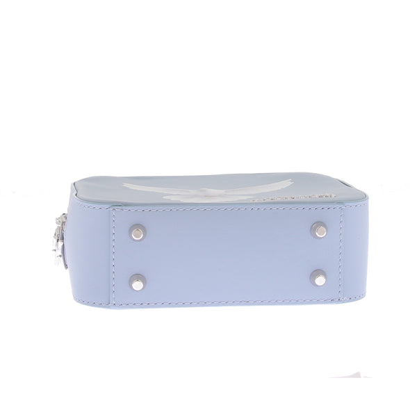 Sac à main en cuir bleu