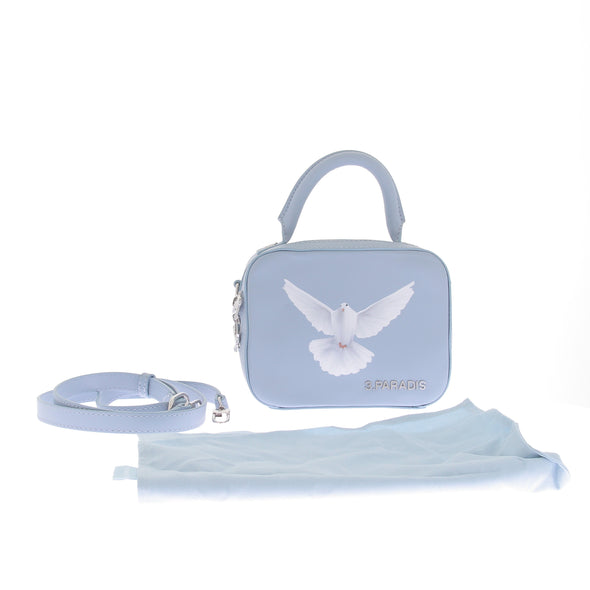 Sac à main en cuir bleu