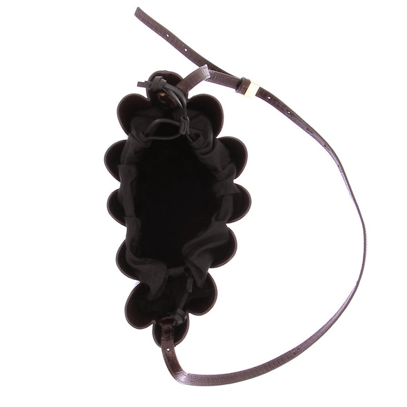 Sac à bandoulière en cuir marron