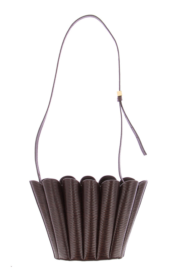 Sac à bandoulière en cuir marron