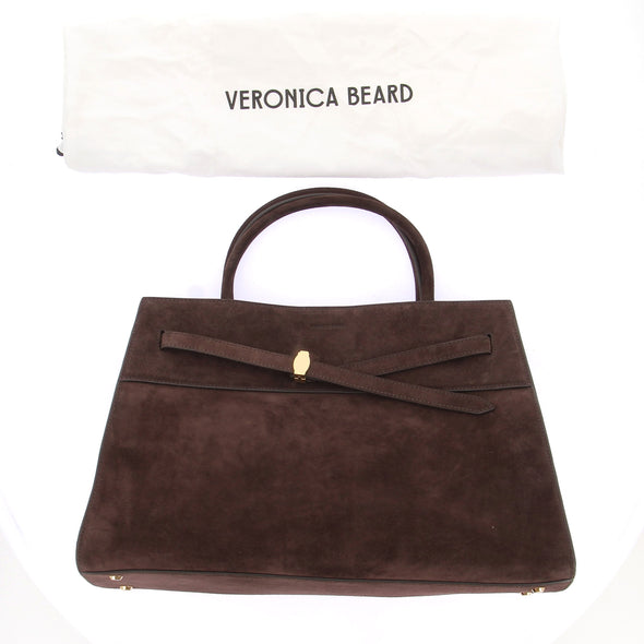 Sac cabas en daim marron