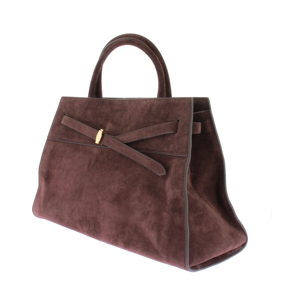 Sac cabas en daim marron