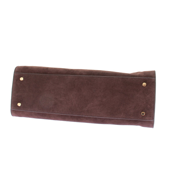 Sac cabas en daim marron